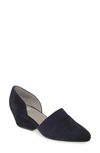 Eileen Fisher Women's Hilly D'orsay Wedge Pumps In Midnight Suede