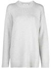 The Row Crewneck Wool & Cashmere-blend Sweater In White