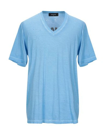Dsquared2 T-shirts In Sky Blue
