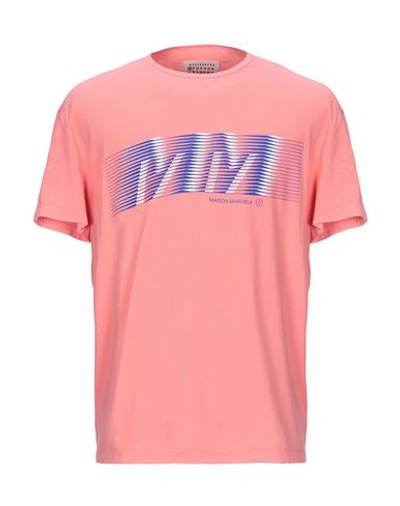 Maison Margiela T-shirts In Pink