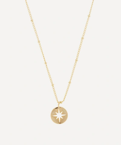 Estella Bartlett Gold-plated Starburst Disc Pendant Necklace