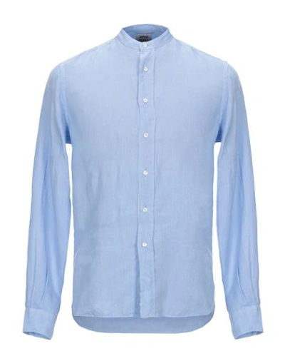 Aspesi Linen Shirt In Sky Blue
