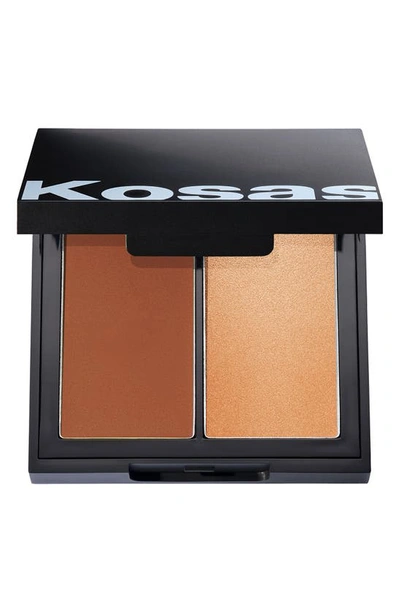 Kosas Color & Light: Crème Cream Blush & Highlighter Duo Tropic Equinox High Intensity 0.32 oz/ 9 G