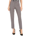 Anne Klein Bowie Straight-leg Dress Pants In Zinc