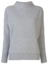 Vince Boiled Cashmere Funnel Neck Pullover In 067mhg