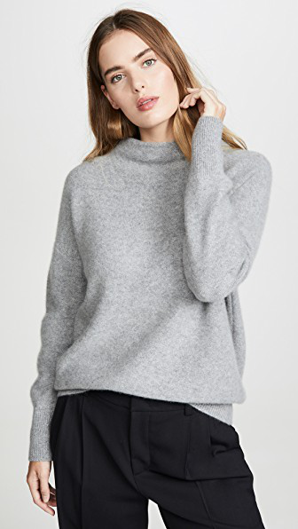 funnel neck pullover