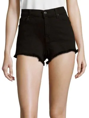 high rise cut off shorts