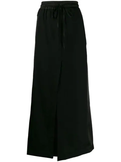 Andrea Ya'aqov Drawstring Waist Skirt In 09 Black