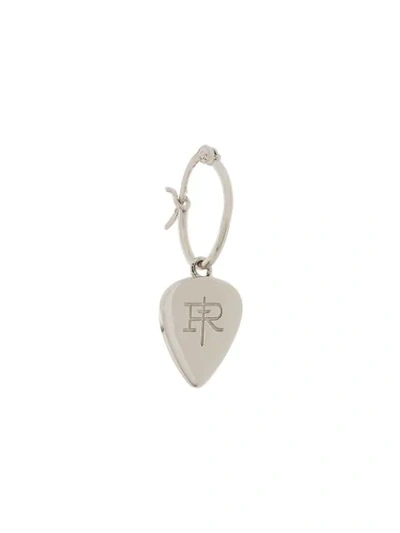 True Rocks Plectrum Hoop Earrings In Silver
