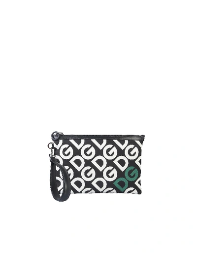 Dolce & Gabbana Clutch With Logo In Verde