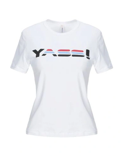 Adam Selman Sport T-shirts In White