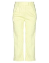 Dondup Cropped Pants In Yellow