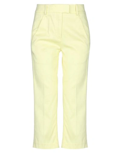 Dondup Cropped Pants In Yellow
