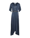 Amanda Wakeley Midi Dress In Dark Blue