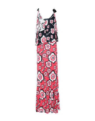 Cavalli Class Long Dresses In Red