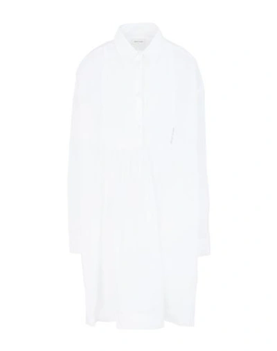 Wood Wood Greta Long Cotton-poplin Shirt In Off-white