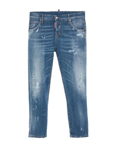 Dsquared2 Denim Cropped In Blue