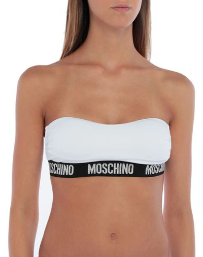 Moschino Bikini Tops In White