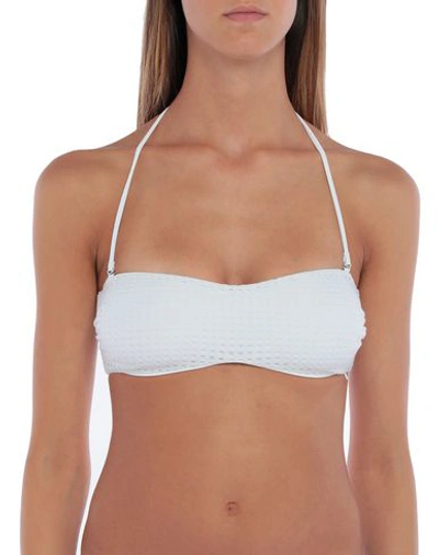 Moschino Bikini Tops In White