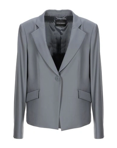 Emporio Armani Sartorial Jacket In Grey