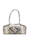 Rejina Pyo Olivia Snake-embossed Leather Bag In Neutrals