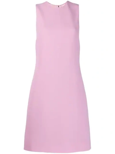 Dolce & Gabbana Wool-crêpe Shift Dress In Pink