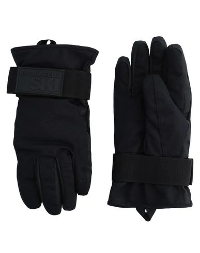 Dsquared2 Gloves In Black