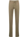 Incotex Textured Straight-leg Trousers In Neutrals