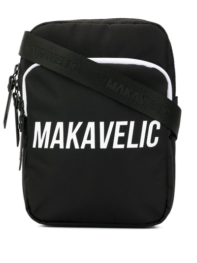 Makavelic Cross-tie Pouch Bag In Black