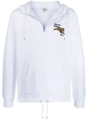 Kenzo Jumping Tiger Hoodie In White