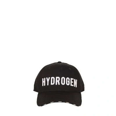 Hydrogen Black Cotton Hat