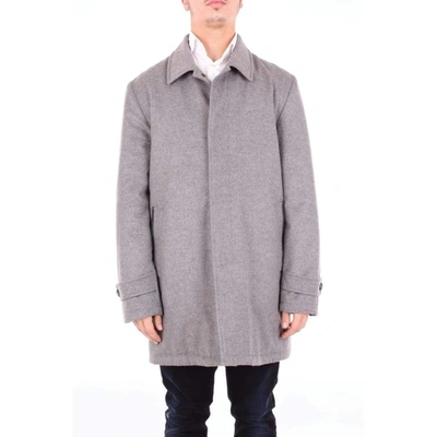 Isaia Men's Grey Wool Coat