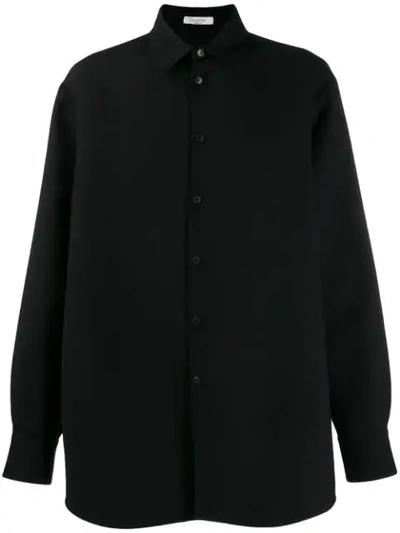 Valentino Oversized Shirt In 0no Black