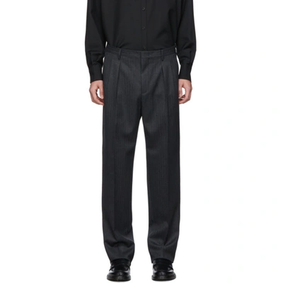 Valentino Grey Ninety Fit Trousers In 113