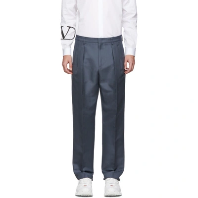 Valentino Blue Ninety Fit Trousers In Inm