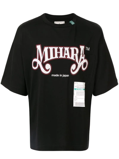 Miharayasuhiro Logo Print T-shirt In Black