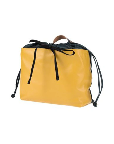 Marni Backpack & Fanny Pack In Ocher