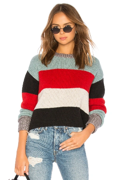 Pam & Gela Crop Striped Sweater In Multicolor