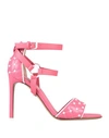Valentino Garavani Sandals In Pastel Pink
