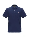 Moose Knuckles Polo Shirts In Dark Blue