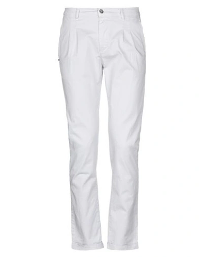 Grey Daniele Alessandrini Casual Pants In Light Grey