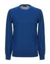 Emporio Armani Sweaters In Blue