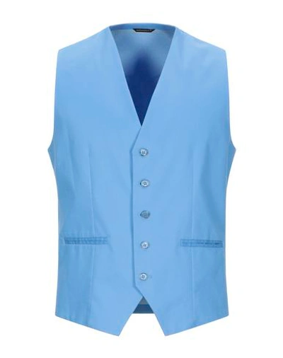 Grey Daniele Alessandrini Suit Vest In Azure