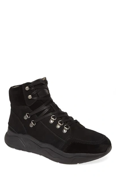 Allsaints Brant Suede Sports Boots In Black