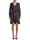 Joie Marlayne Floral Print High/low Dress - 100% Exclusive In Caviar