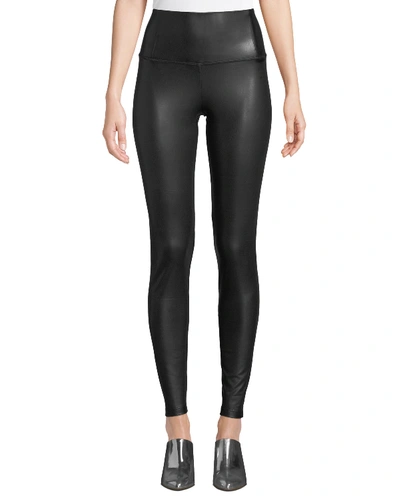 Bagatelle.nyc Bagatelle. Nyc High-rise Faux Leather Leggings In Dark Olive
