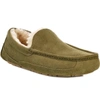 Ugg Men's Ascot Moccasin Slippers Men's Shoes In Moss Green Suede