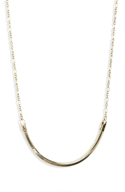 Argento Vivo Slinky Frontal Chain Necklace In Gold