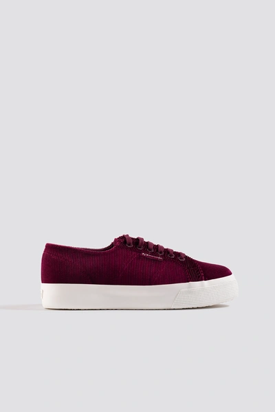 Superga Corduroyw 2730 Purple In Bordeaux