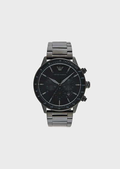 Emporio Armani Steel Strap Watches - Item 50234905 In Dark Grey